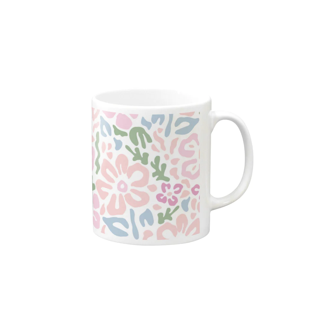 Meizeeのフラワー！フラワー！フラワー！ Mug :right side of the handle