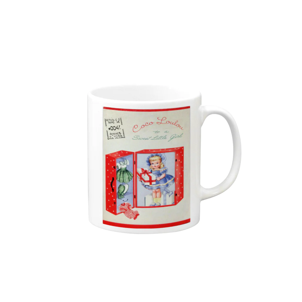 mignonne ミニョンヌのCoco Loulou ココルル Mug :right side of the handle