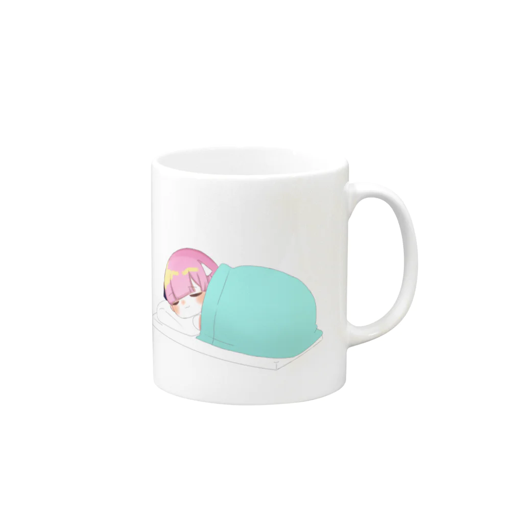 霧夢ユアの霧夢ユアネムネムグッズ Mug :right side of the handle