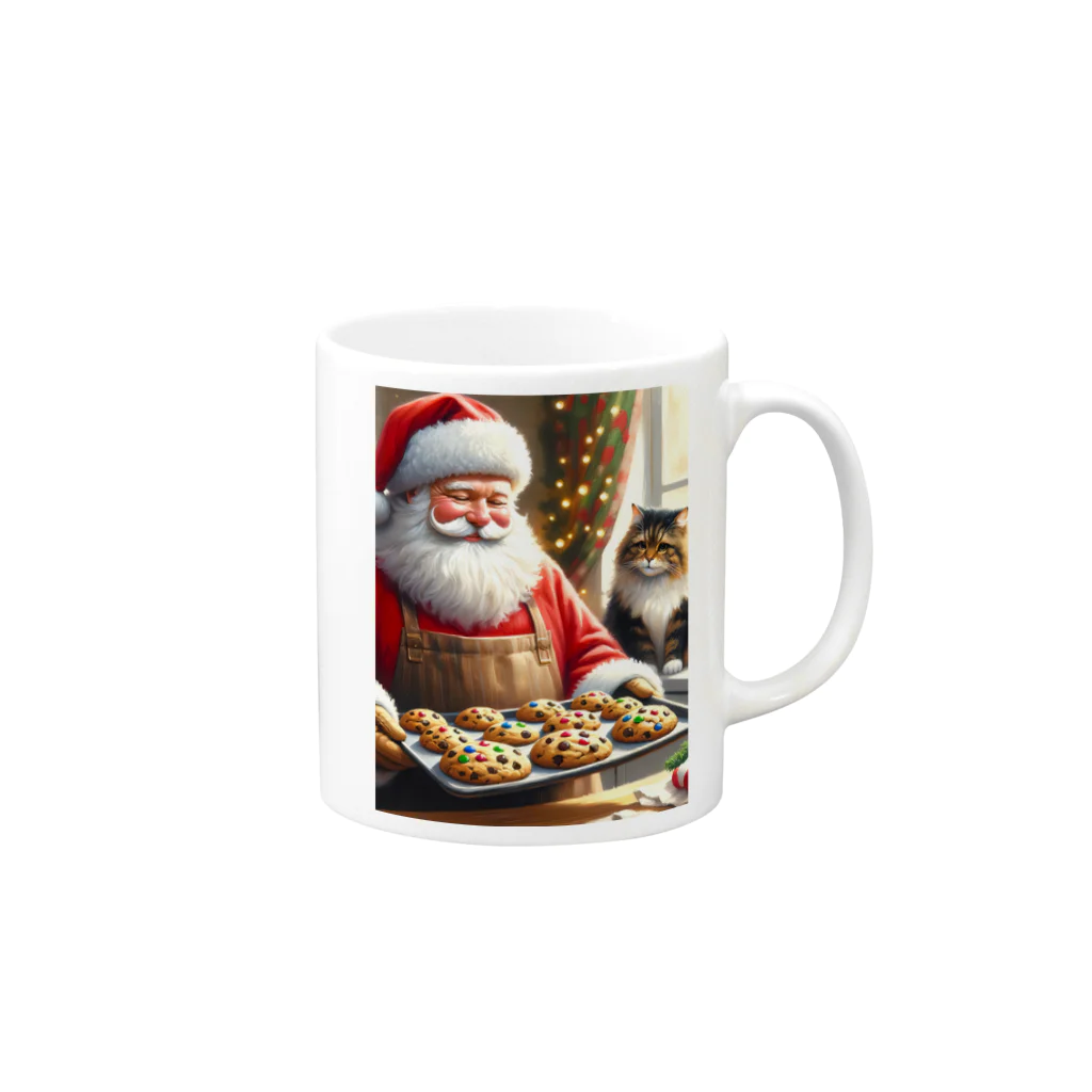 Chee & MarkusのChristmas Baking Mug :right side of the handle