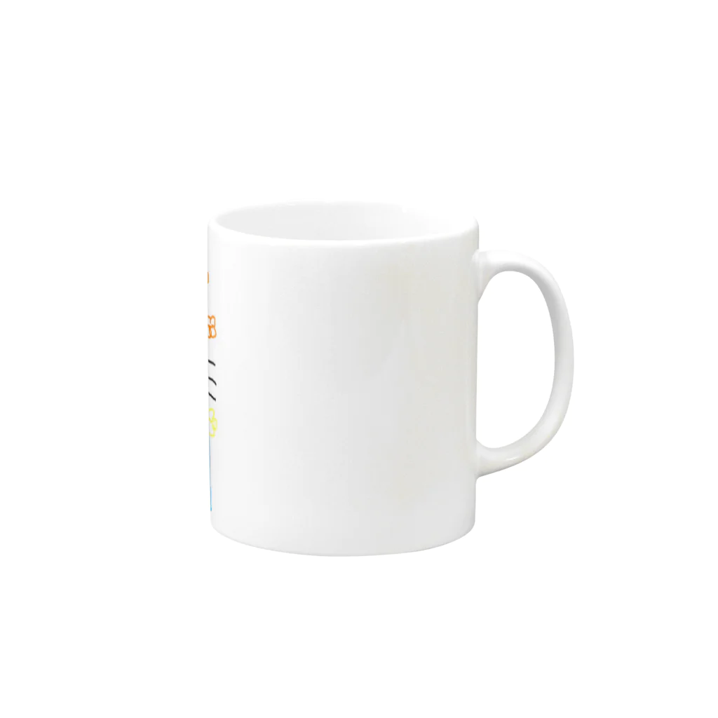 Erimokoのはぴねこ Mug :right side of the handle