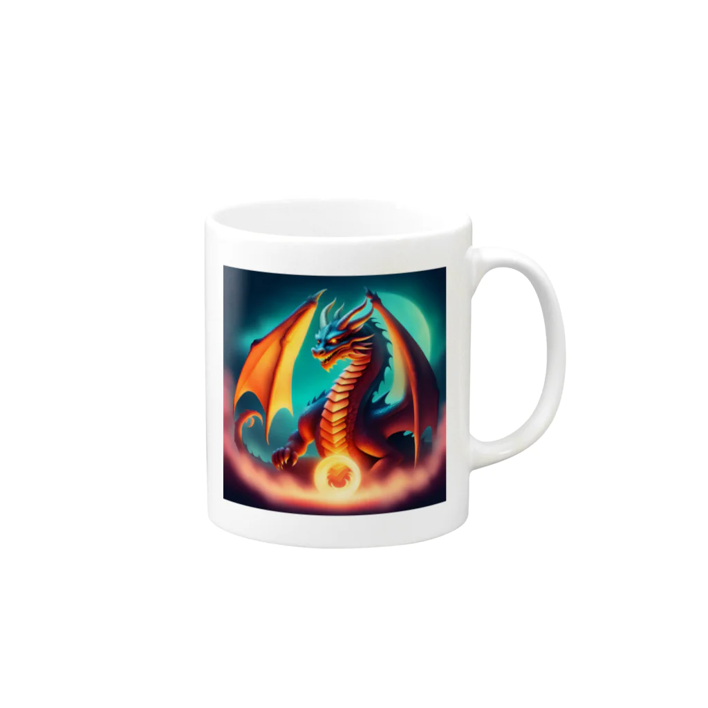 fantastical storeのdragons Mug :right side of the handle