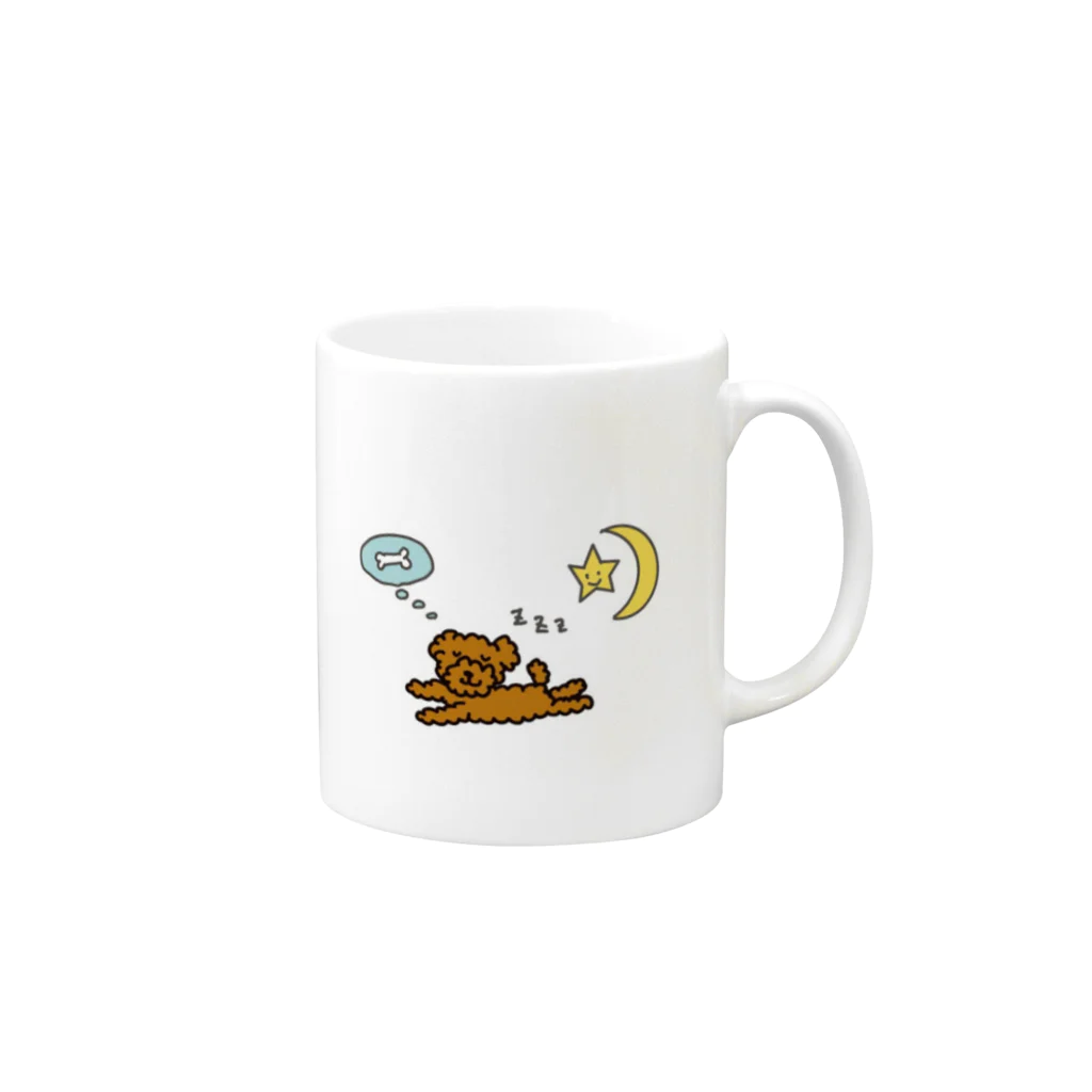 Colon desseのおやすみころんちゃん Mug :right side of the handle