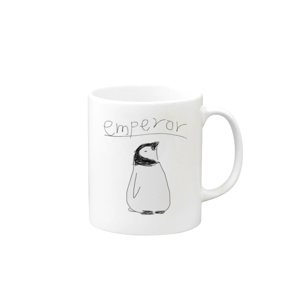 たけゆきのエンペラーちゃん Mug :right side of the handle