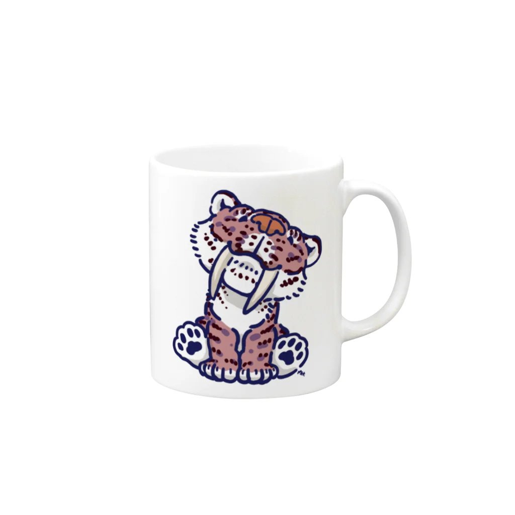 segasworksのお座りスミロドンちゃん（色違い） Mug :right side of the handle