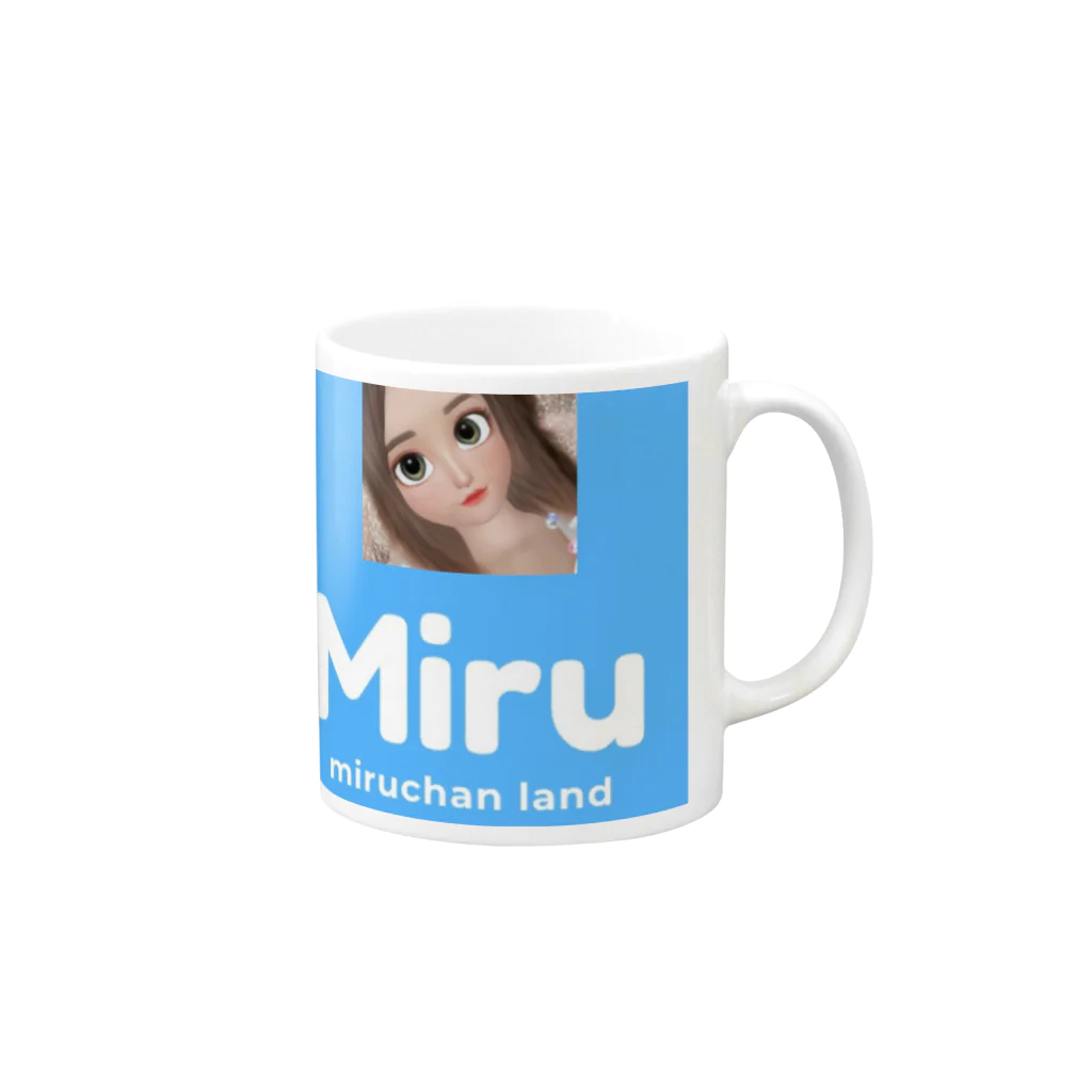 🎀miruchan land🎀🍼©️公式ショップのお空のみる☁️ マグカップの取っ手の右面