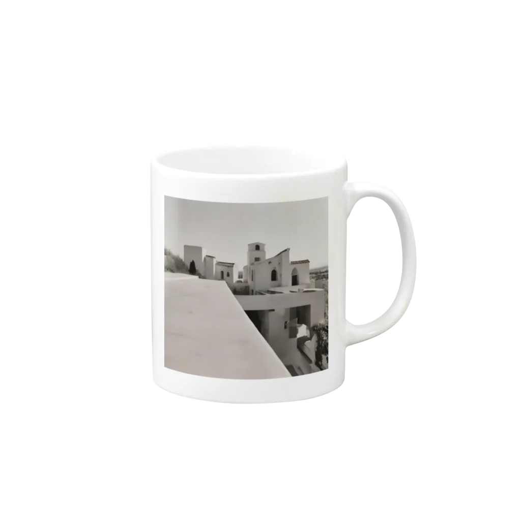 dana_tのモノクロマジック Mug :right side of the handle