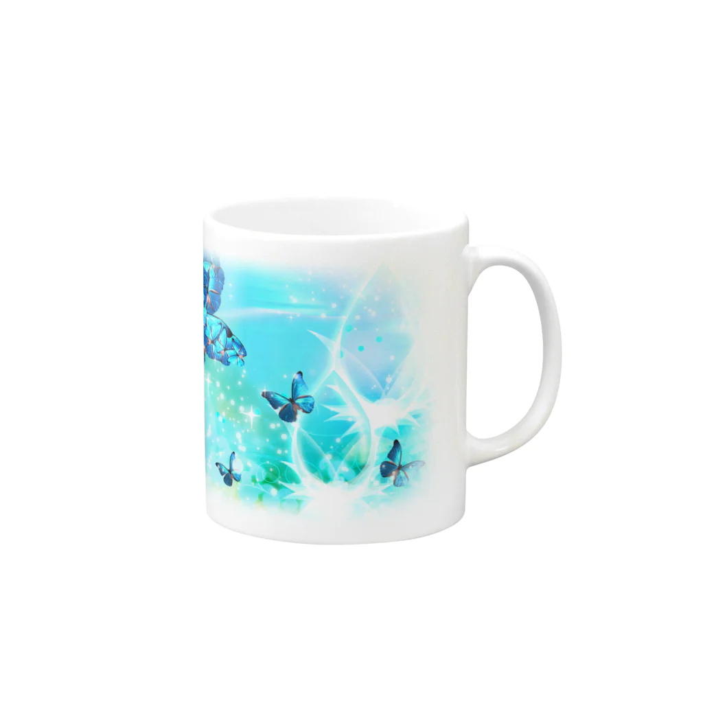 semioticaのMorpho rhythm Mug :right side of the handle