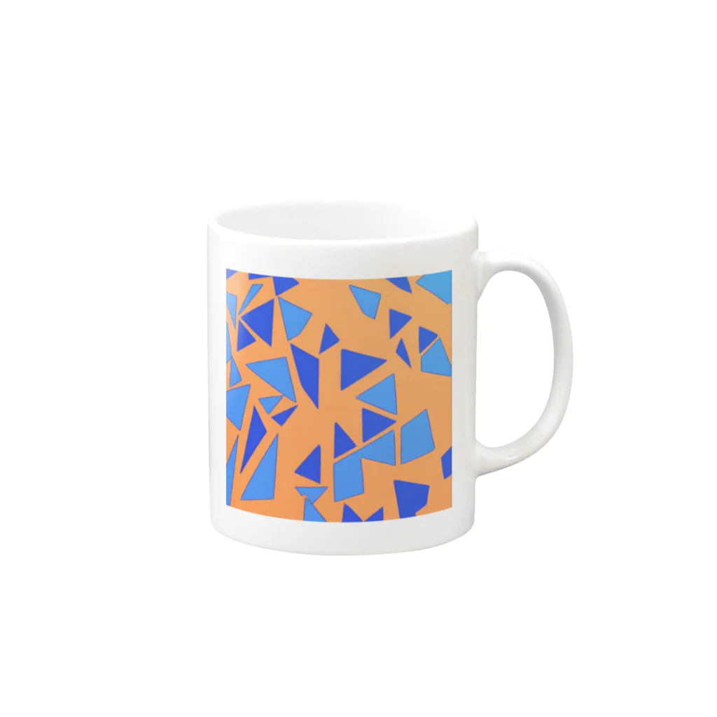 理系大学院生の出力のteal orange Mug :right side of the handle