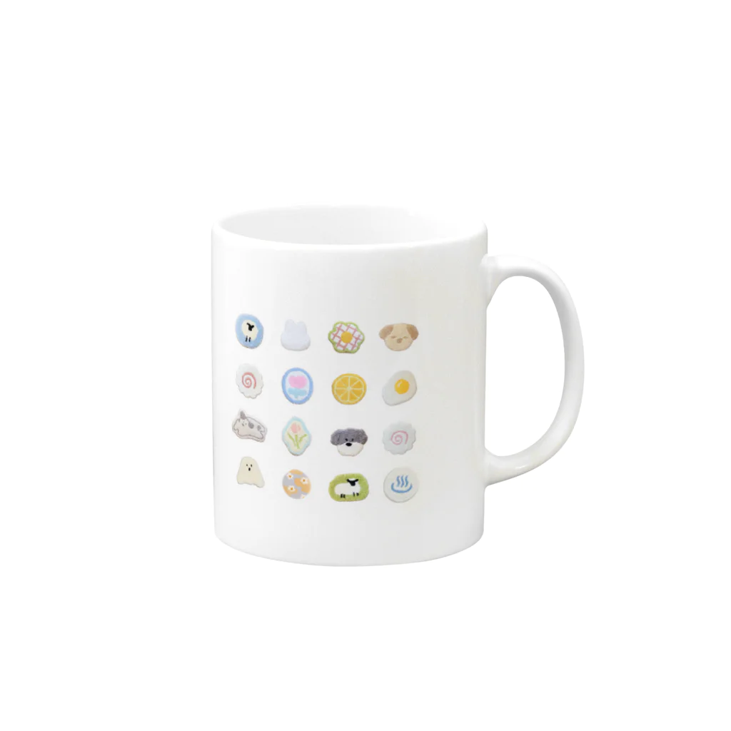 inucatcherのらぐあつめ1 Mug :right side of the handle