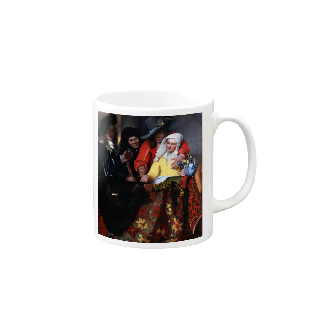 世界美術商店の取り持ち女 / The Procuress Mug :right side of the handle