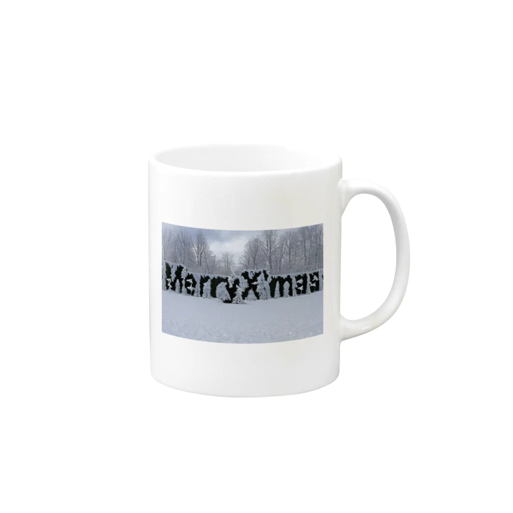 たあさむ@カウンセラーのMerry Christmas Mug :right side of the handle