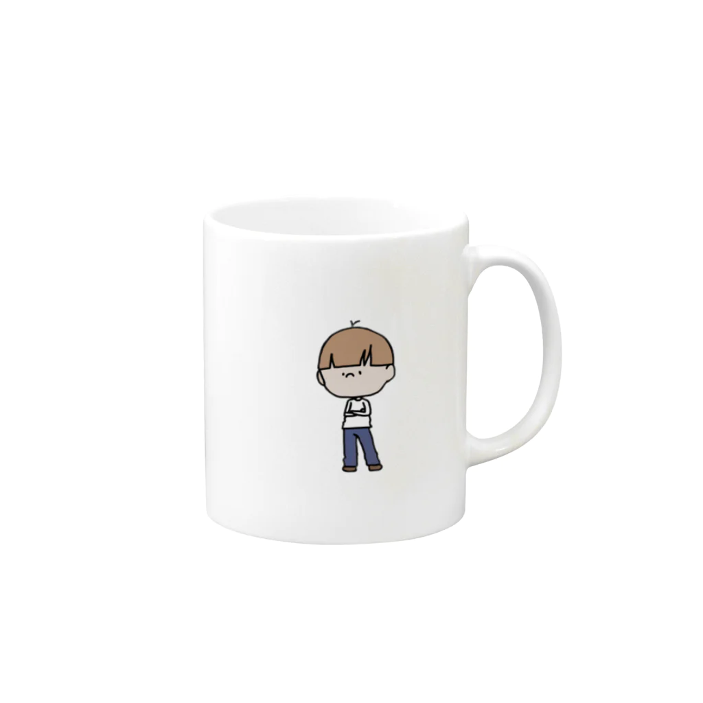 gyuのおかっぱぼーい Mug :right side of the handle