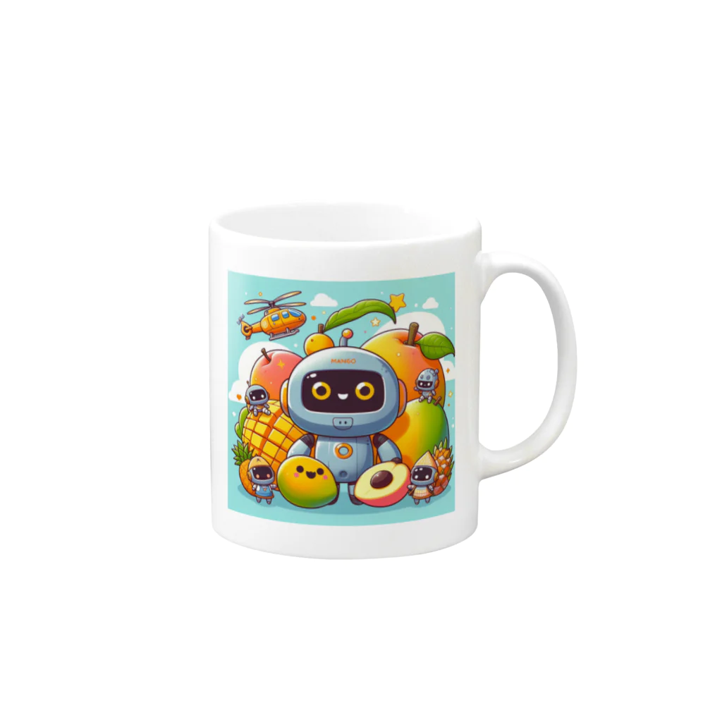 pepe55の南国フルーツ大好き！ Mug :right side of the handle