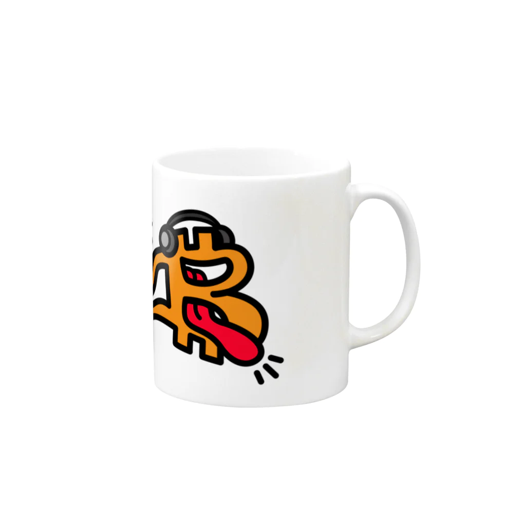 BitPopArtのB - Music Mug :right side of the handle