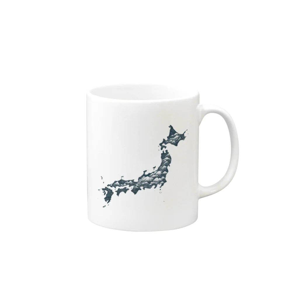 8ball.AI.artの日本列島 Mug :right side of the handle