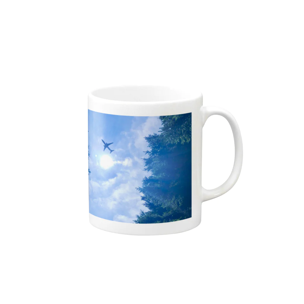 hamuevoのjet tourist Mug :right side of the handle