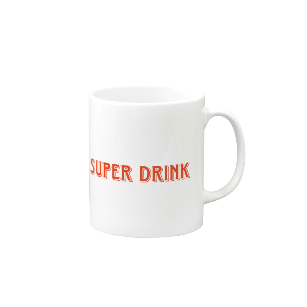 healthy48のSUPER DRINK マグカップ Mug :right side of the handle