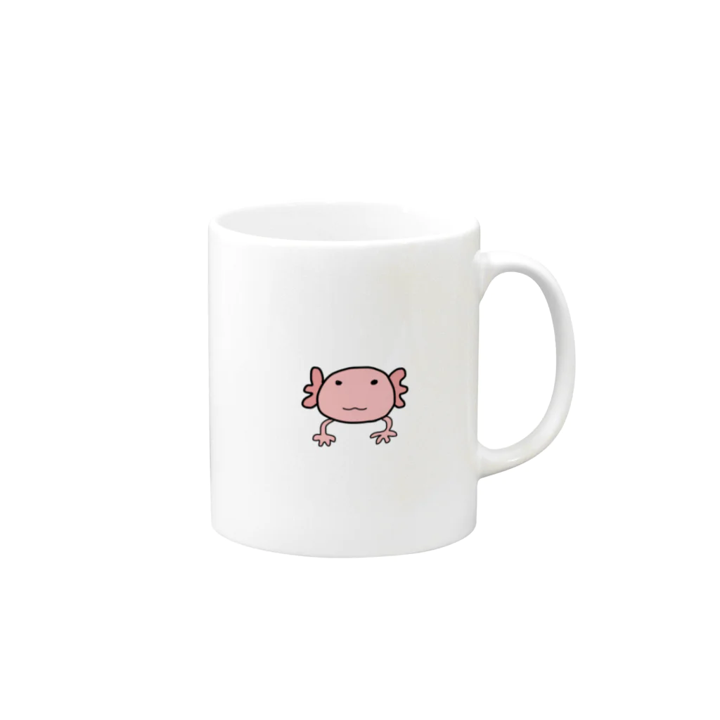 ジャスミンライスのうーぱーるーぱー Mug :right side of the handle