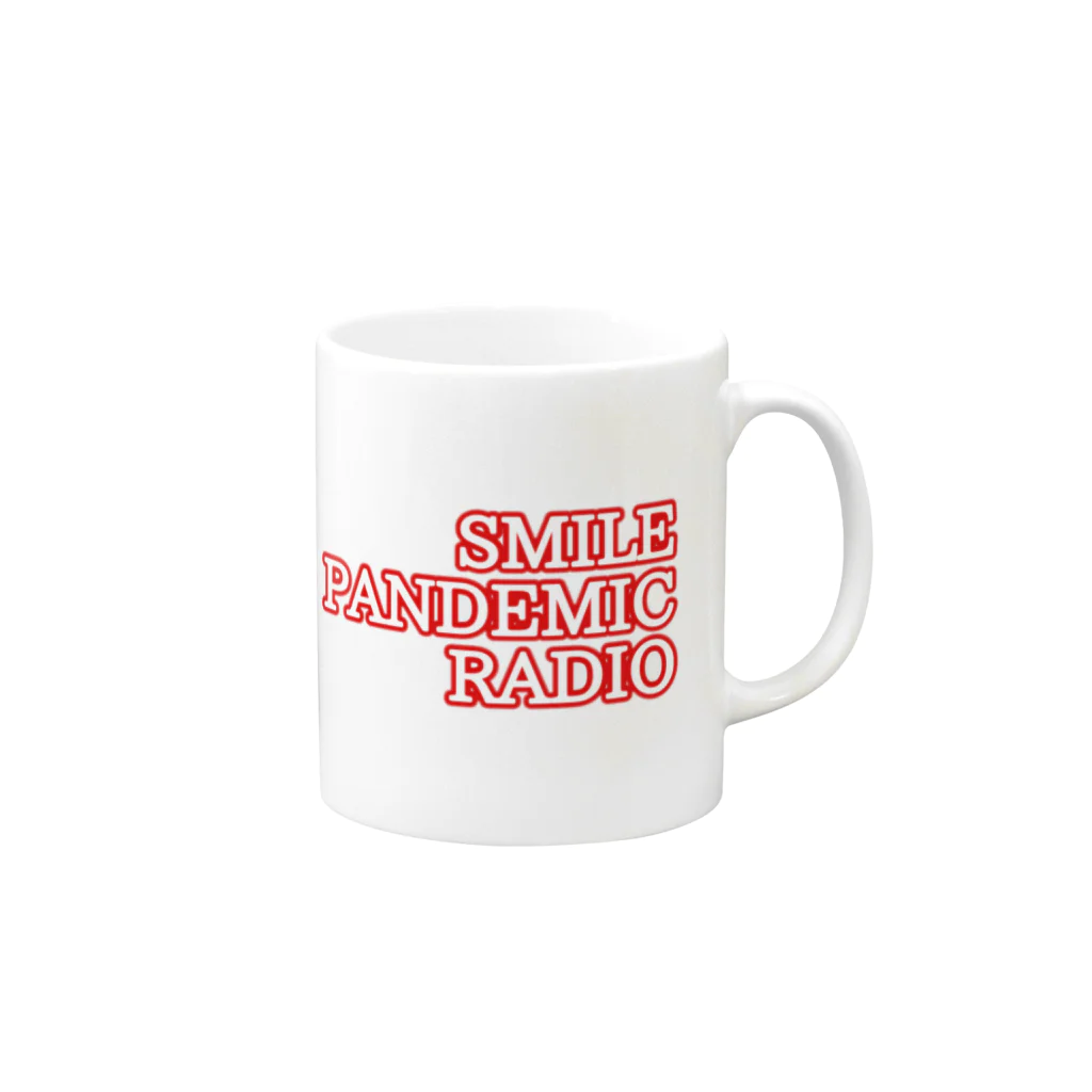 廣の店のSMILE PANDEMIC RADIO 1st LOGO  Mug :right side of the handle