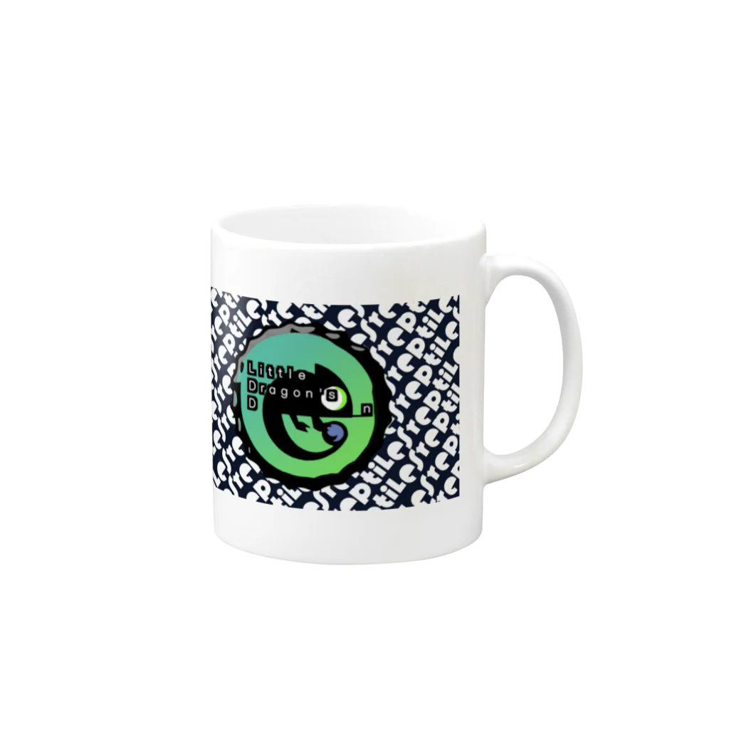 Licca's LickのLittle dragon's den shopグラフィック Mug :right side of the handle