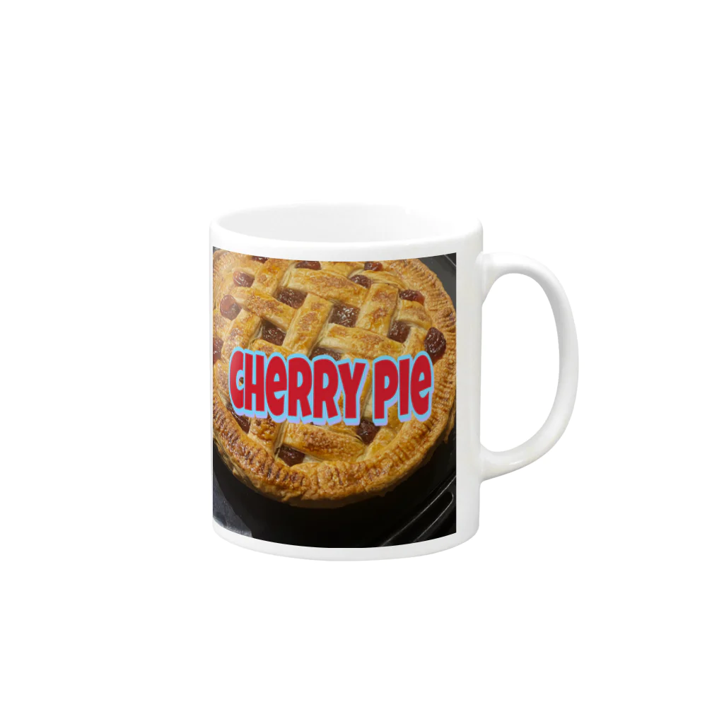 Jumping Candyのcherry pie🍒 Mug :right side of the handle