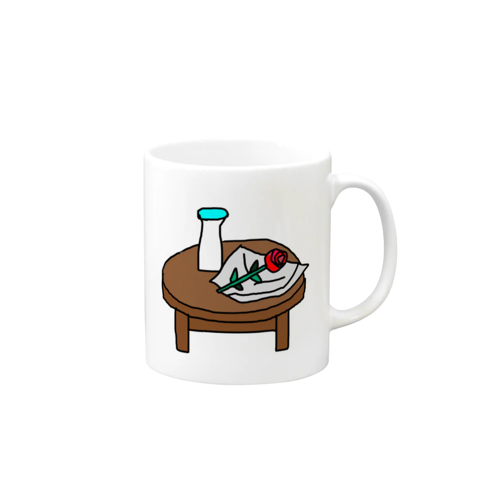 EAT SHOPのちゃぶ台オン Mug :right side of the handle