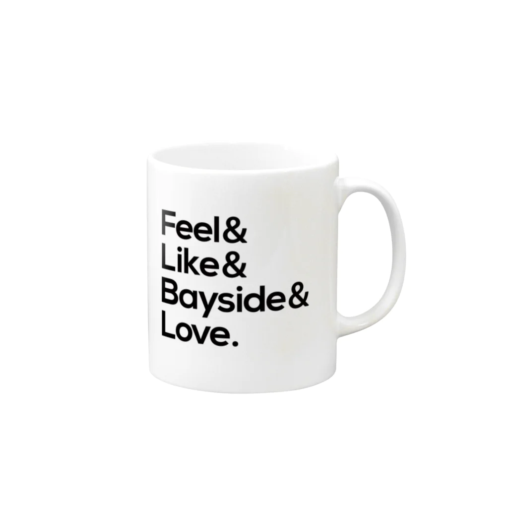 music boutiqueのFeel Like Bayside Love オリジナル Mug :right side of the handle