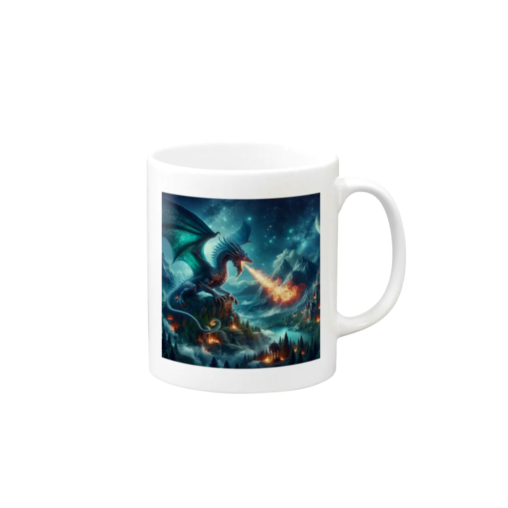 bui0000の幻獣　ドラゴン2 Mug :right side of the handle