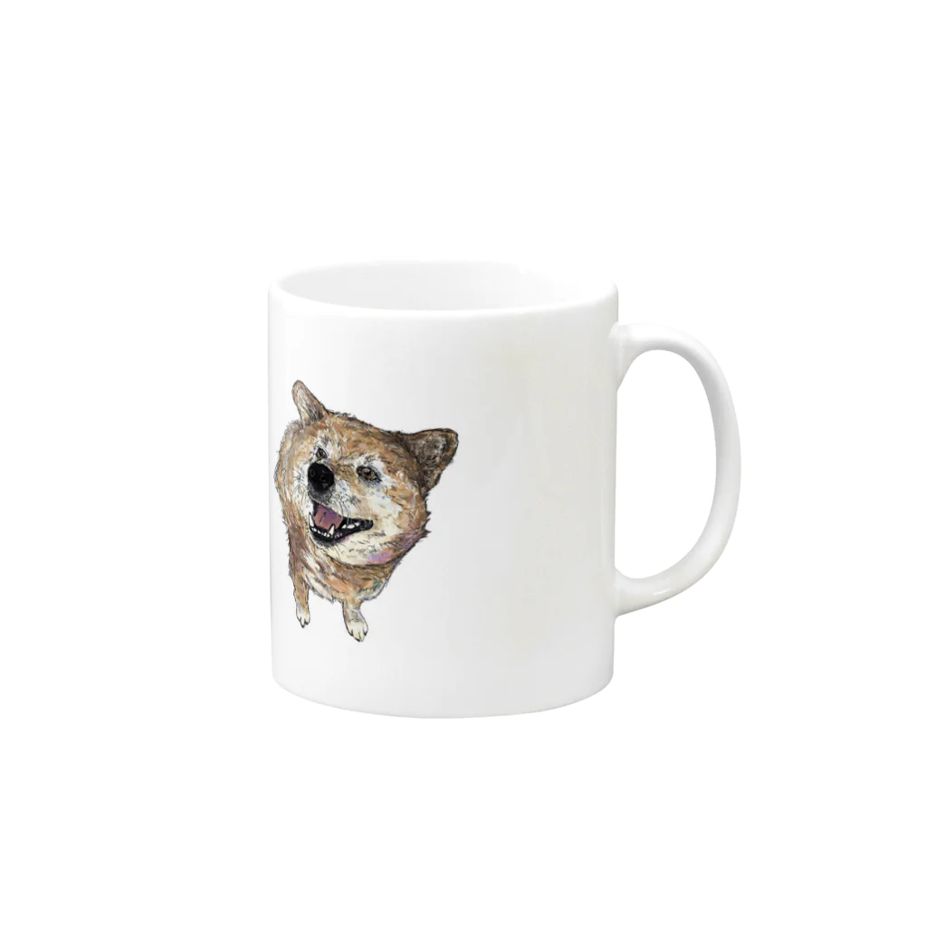 cisterの友達の犬 Mug :right side of the handle