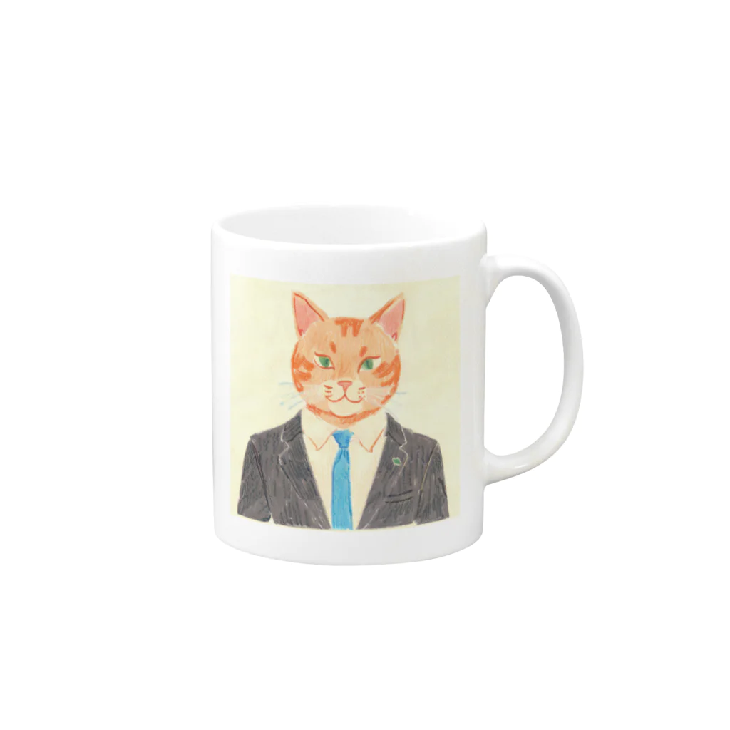 suisuishopの猫の日常F Mug :right side of the handle