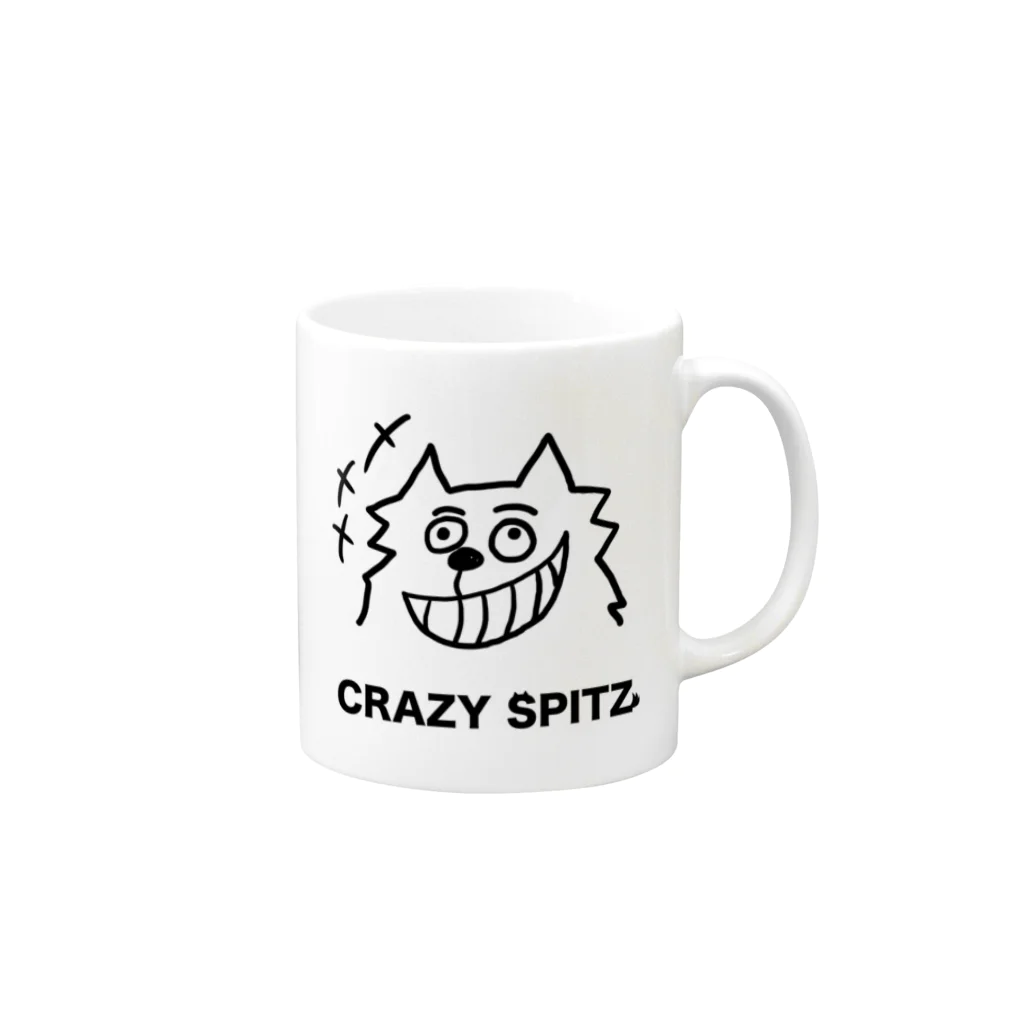 ehime@けだま&もち＆すみのCRAZY SPITZ「HA HA HA」 Mug :right side of the handle