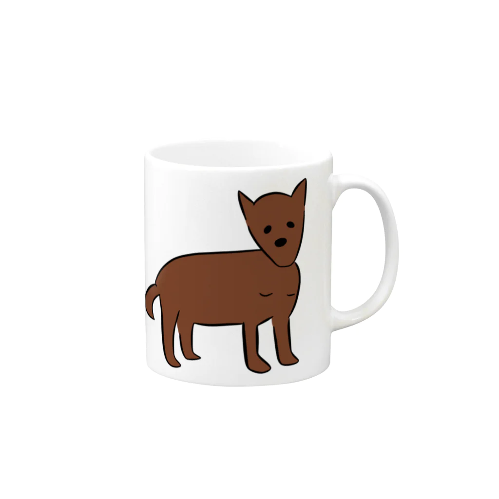 Lilyの琉球犬 ヒロ Mug :right side of the handle