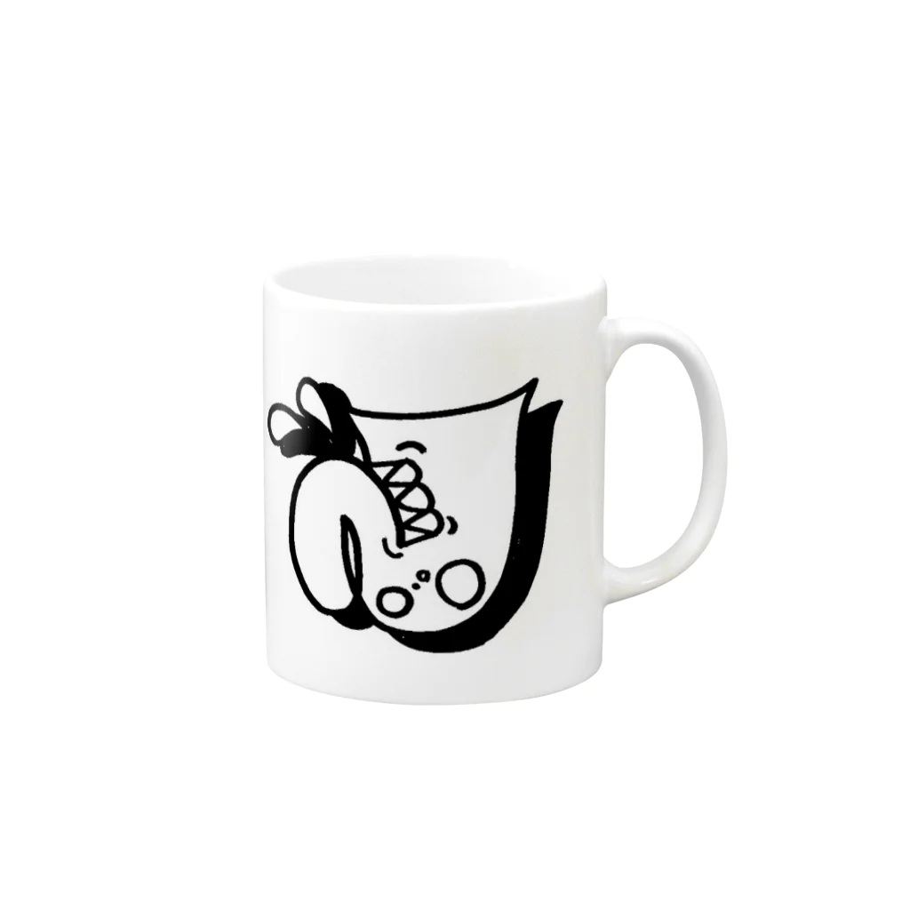 KENNY a.k.a. Neks1の"N"ek throw up Mug :right side of the handle