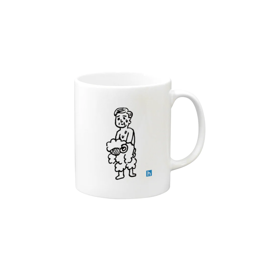 ホノカの羊の皮を被ったおじさん Mug :right side of the handle