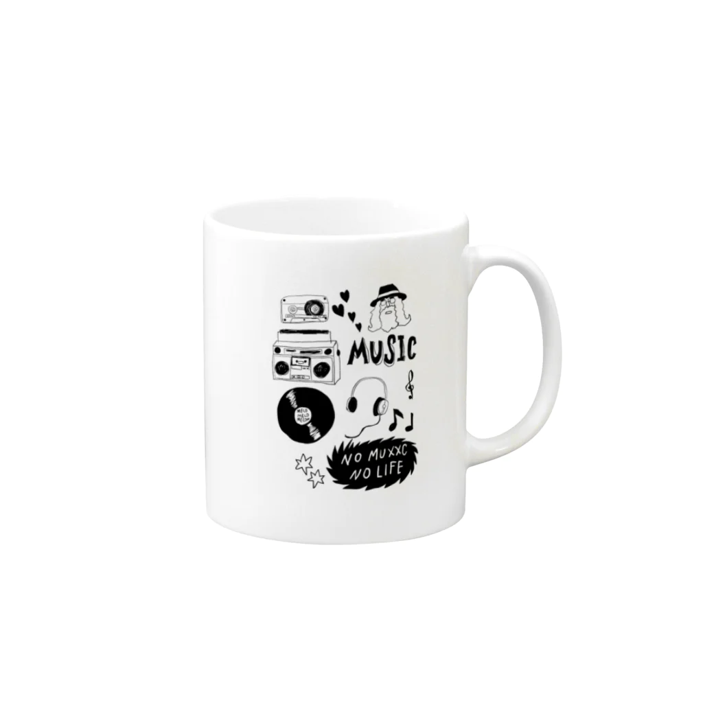 Sawa.の通販の音楽の、何か Mug :right side of the handle