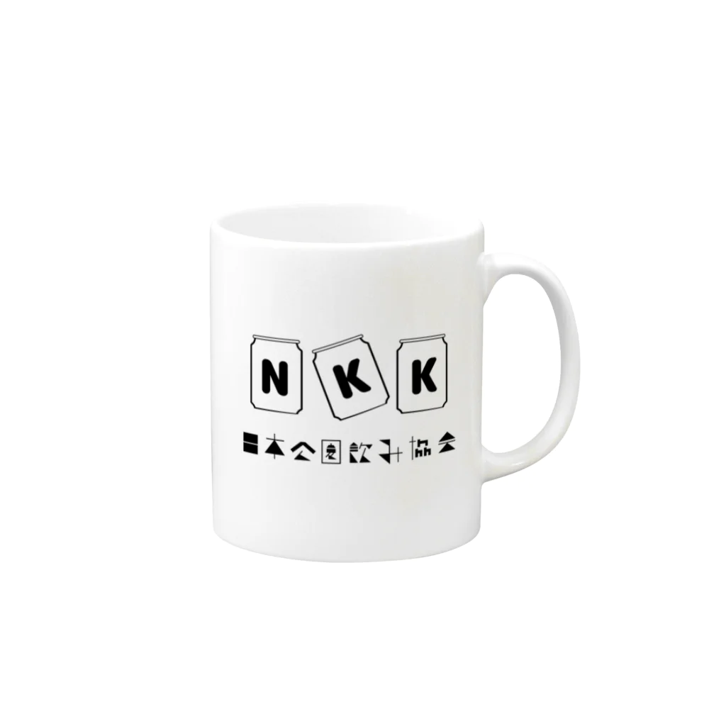 日本公園飲み協会の日本公園飲み協会公式ステッカー Mug :right side of the handle