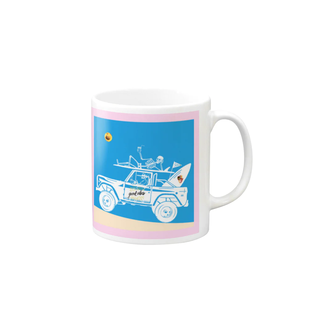 BobkachieeLennonのBEACH４ Mug :right side of the handle