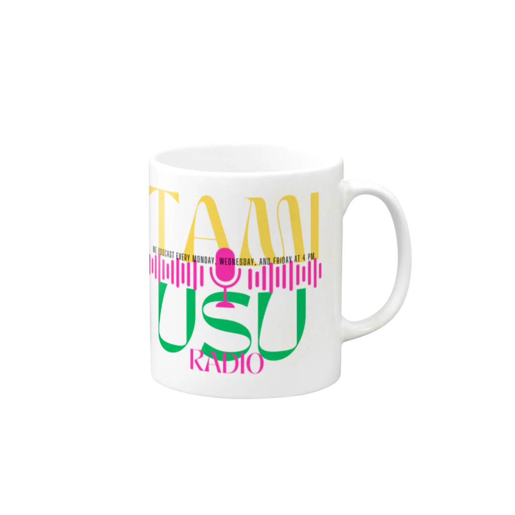 たみうすラヂオのおしゃれ風たみうす Mug :right side of the handle