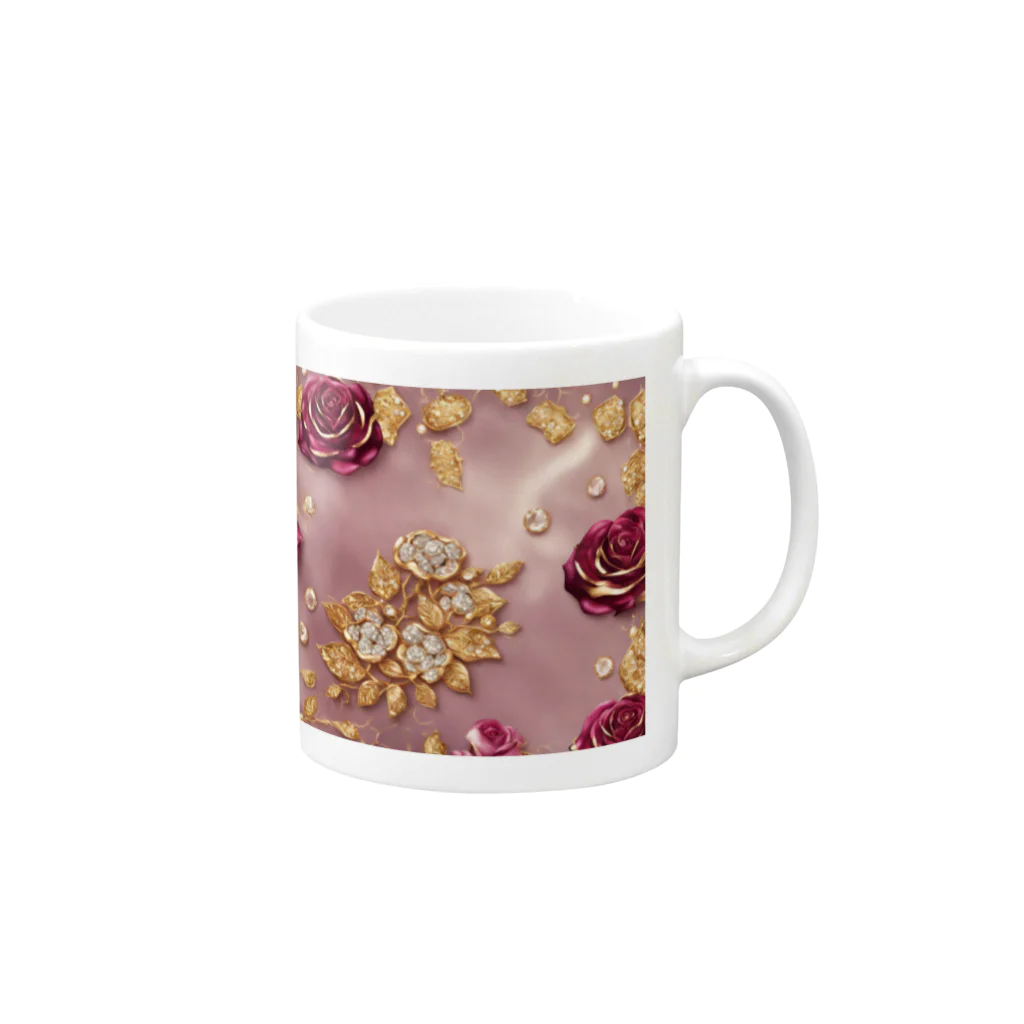 REINA-MAの薔薇 Mug :right side of the handle