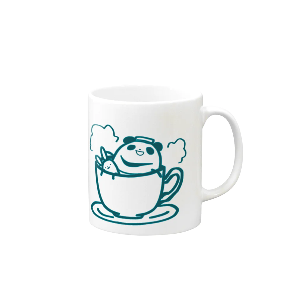 ﾊﾈｺﾊﾈのまるコロうさぱんシリーズ[4] Mug :right side of the handle