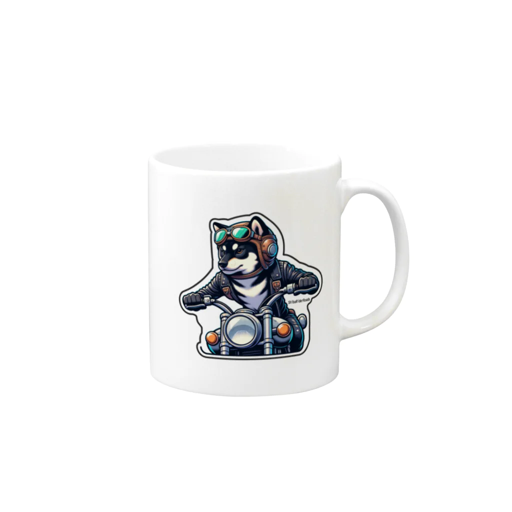 シバライダーロードの柴ライダーロード Mug :right side of the handle