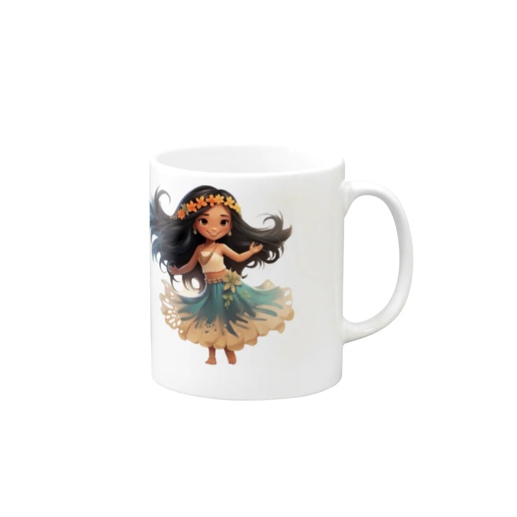 miimishopのフラガール Mug :right side of the handle