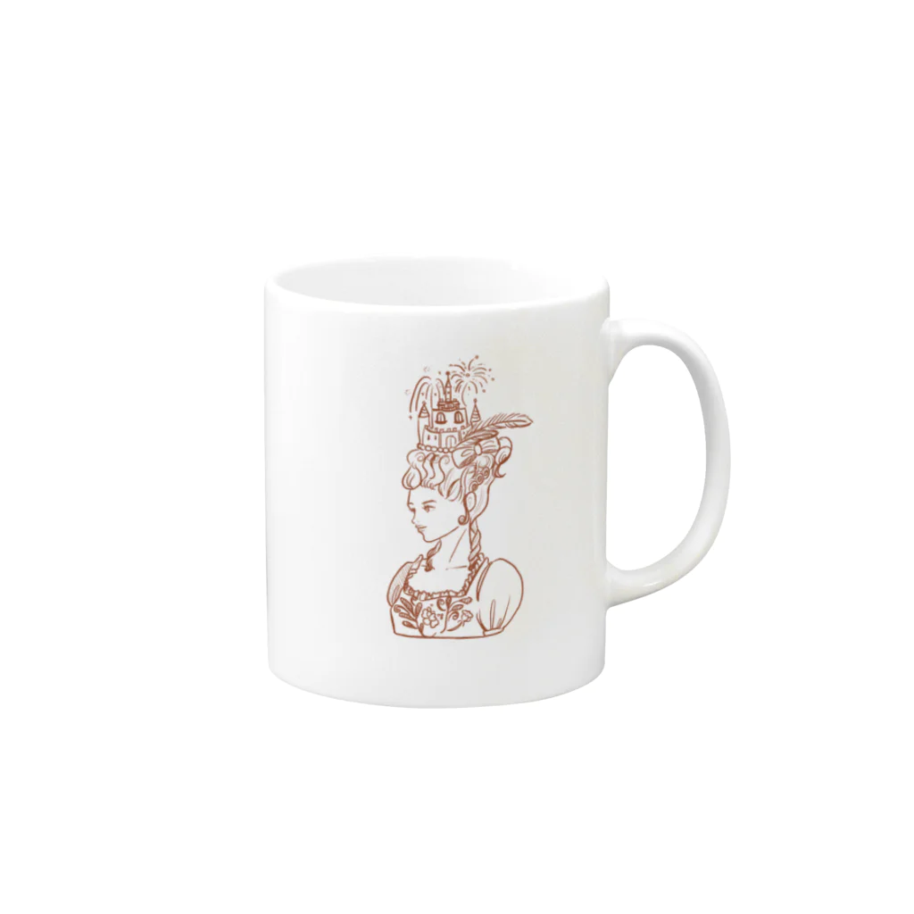 明石エリーのcatsle Mug :right side of the handle