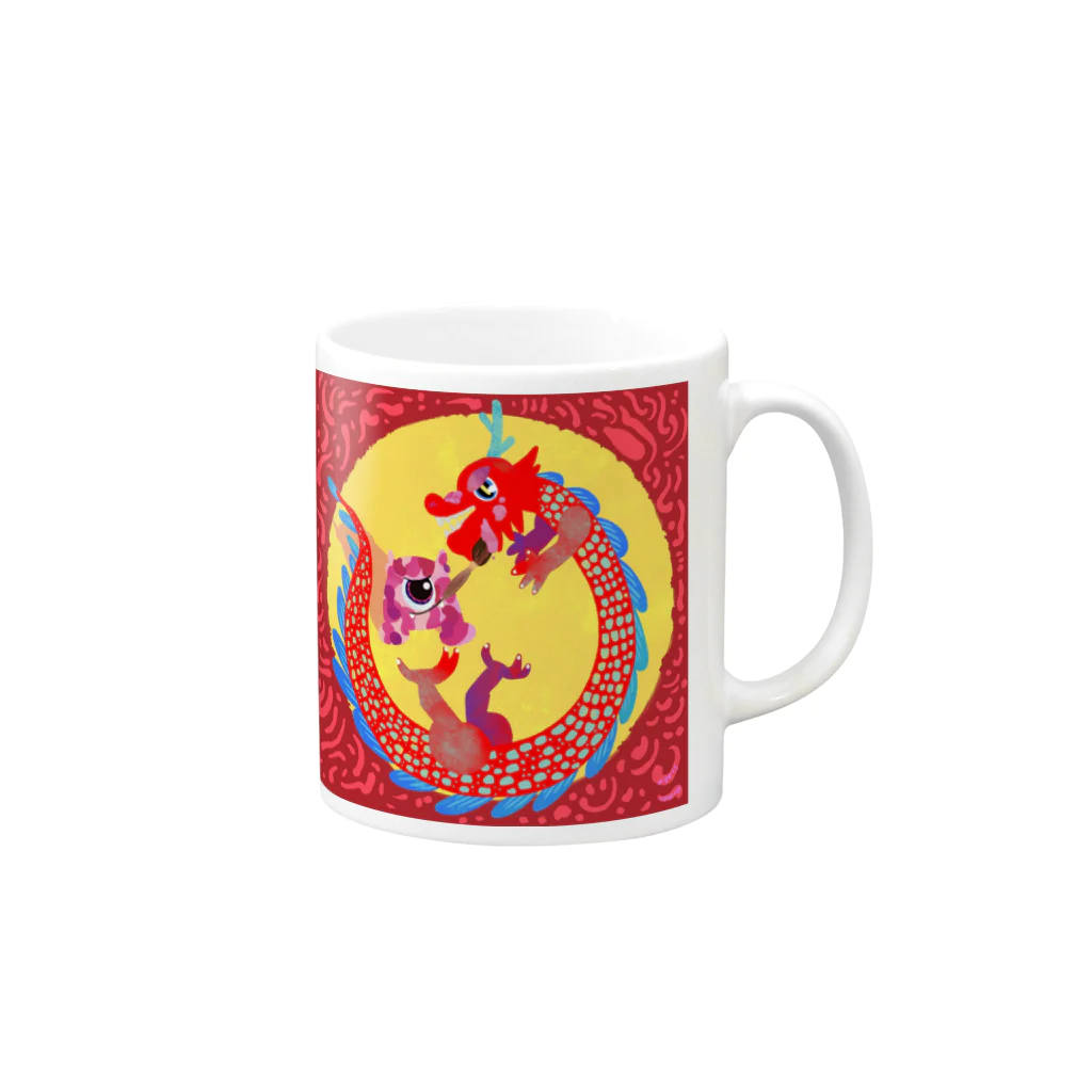 αpets のA and Dragon Mug :right side of the handle