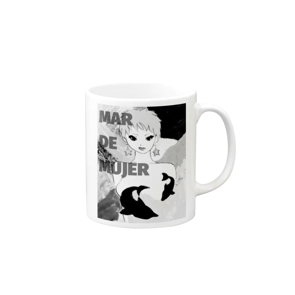 02の女の海 Mug :right side of the handle