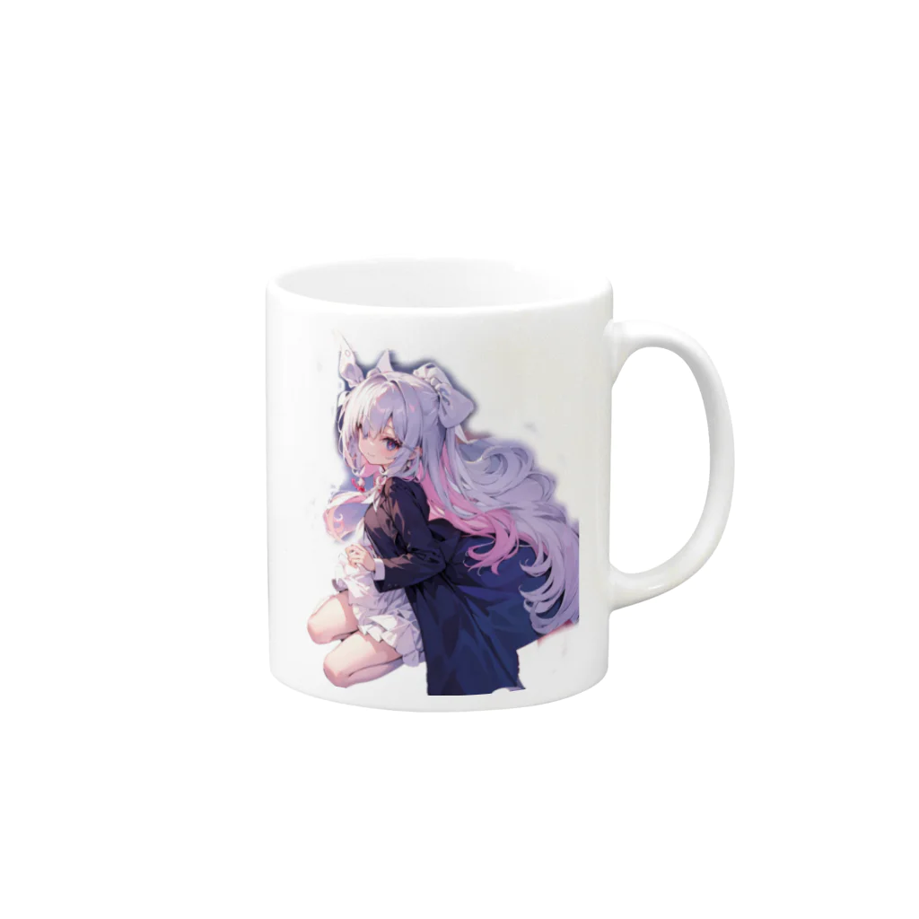 Godoftemanのオリキャラマグカップ Mug :right side of the handle