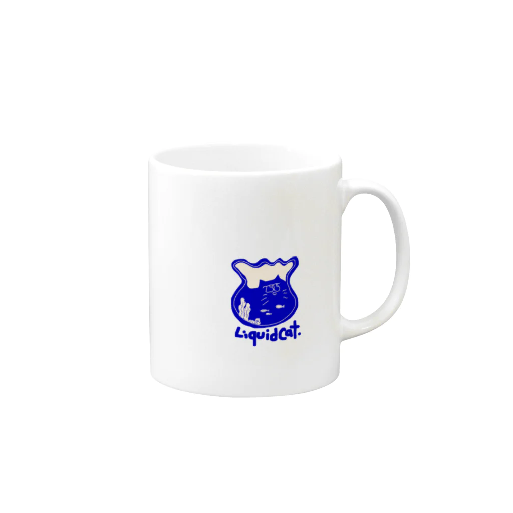 PEZのLiquid Cat Mug :right side of the handle