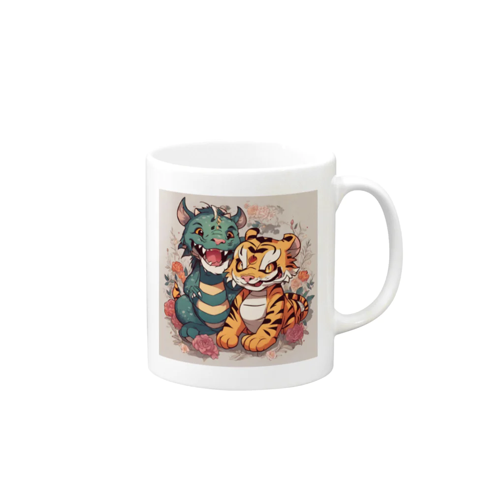 enryuu'sCLUBのPrettywithタイガー＆ドラゴン Mug :right side of the handle