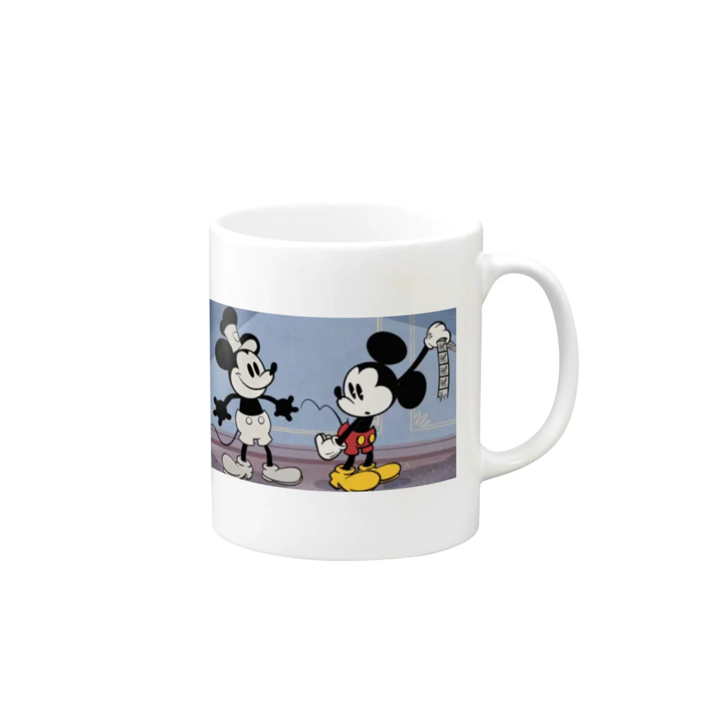 mickeymouse2024の【100個限定】懐かしのミッキー＆ミニー Mug :right side of the handle